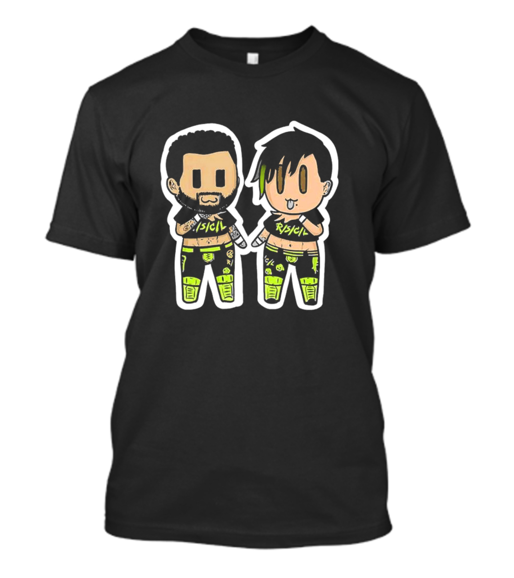 The Rascalz Trey Miguel And Zachary Wentz Rasclz Chibi Style Cartoon Characters T-Shirt