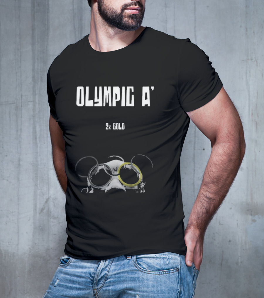 Olympic A' 2X Gold Rings And Goggles T-Shirt
