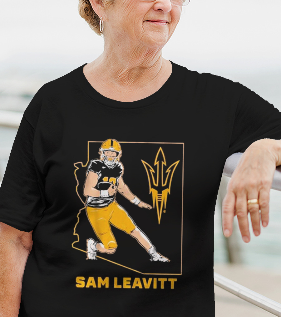 Sam Leavitt ASU Football State T-Shirt