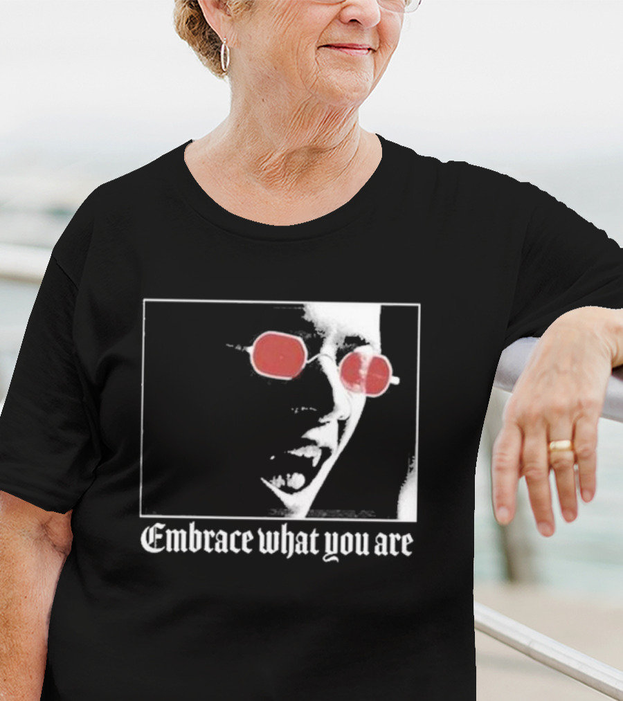 Bimolloy Embrace What You Are Red Glasses T-Shirt