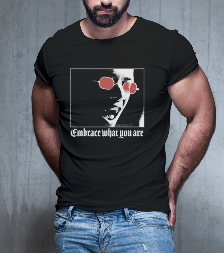 Bimolloy Embrace What You Are Red Glasses T-Shirt