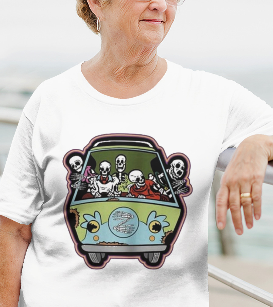 Deadbeats Inc Skeletons In Van T-Shirt