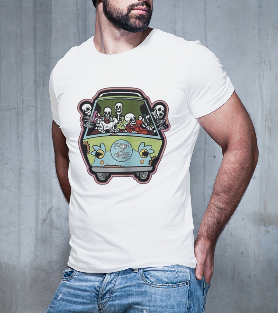 Deadbeats Inc Skeletons In Van T-Shirt