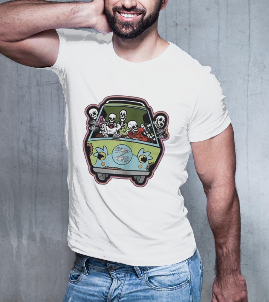 Deadbeats Inc Skeletons In Van T-Shirt