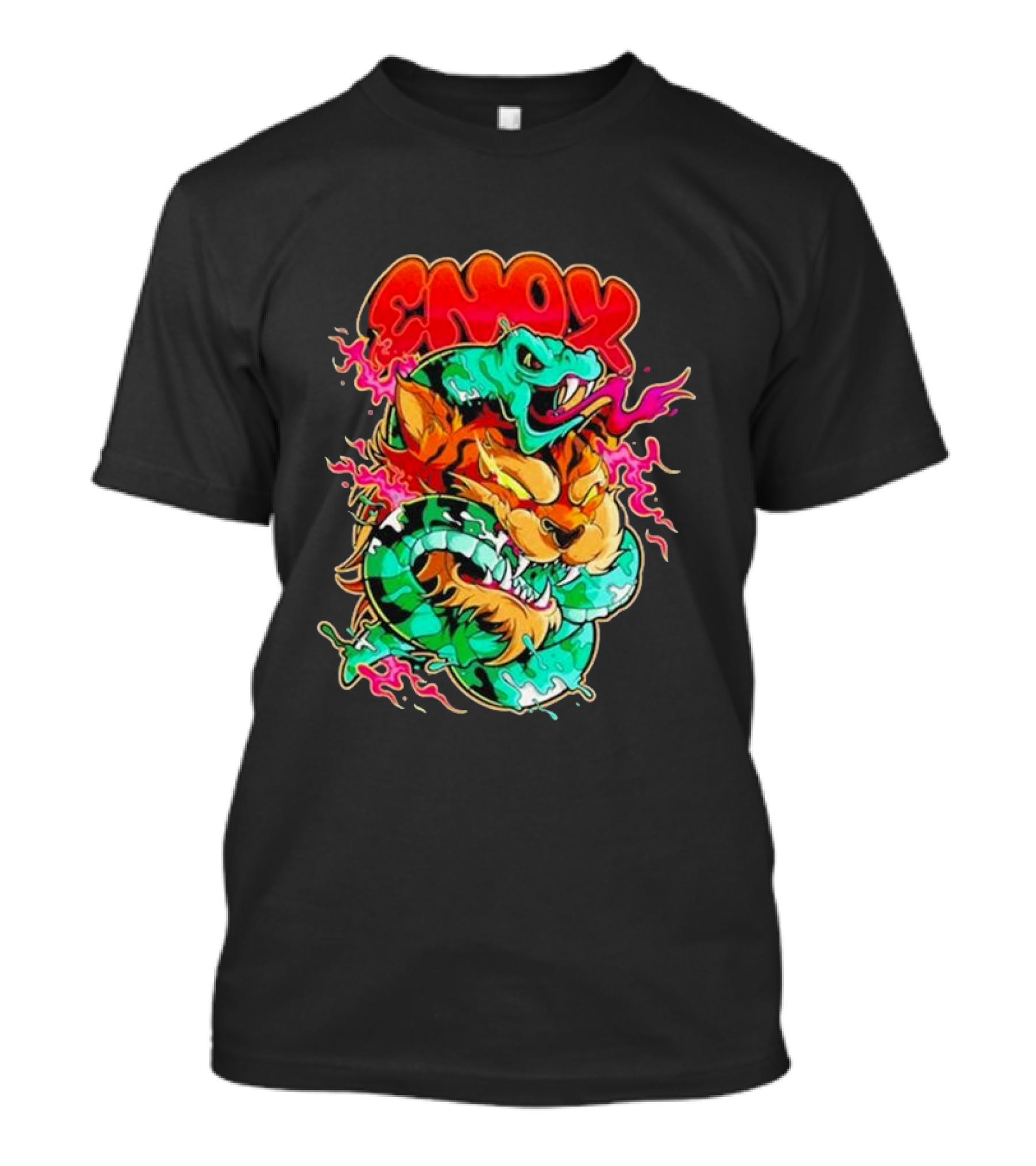 Enox Vibrant Serpent Striker 2025 Tiger Roar Embrace T-Shirt