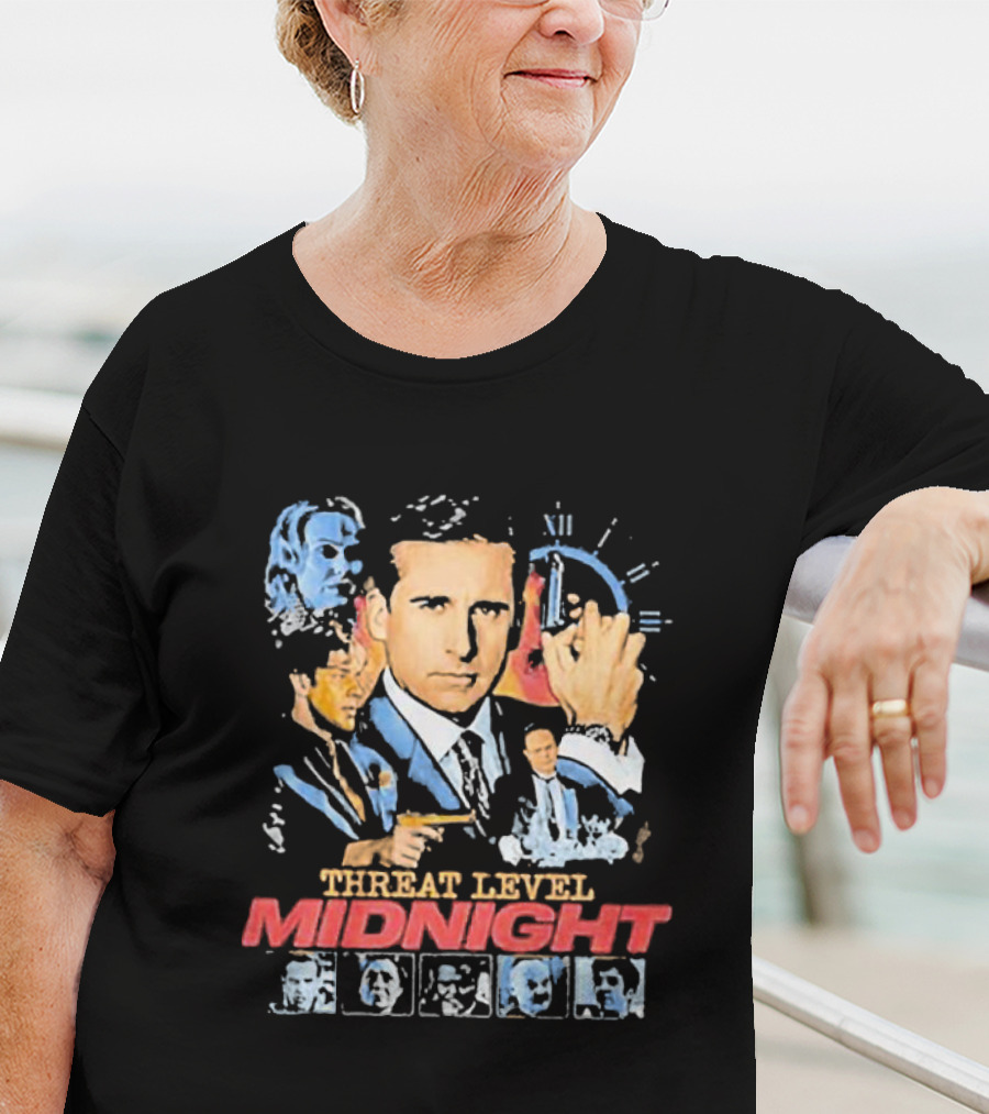 Threat Level Midnight Michael Scarn And Gabby Williams Collaboration T-Shirt