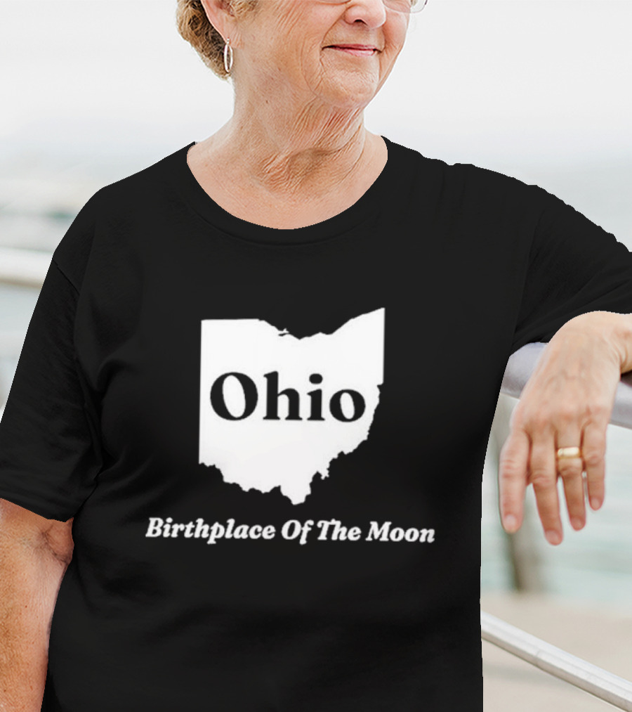 Ohio Birthplace Of The Moon State Map T-Shirt