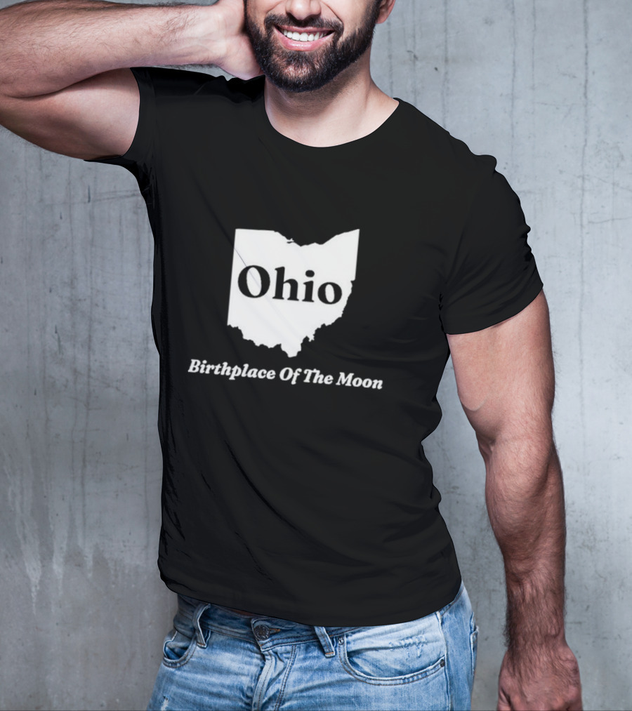 Ohio Birthplace Of The Moon State Map T-Shirt