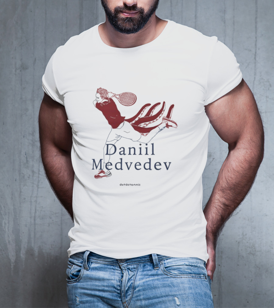 Daniil Medvedev Dotdotennis Tennis Player Action T-Shirt