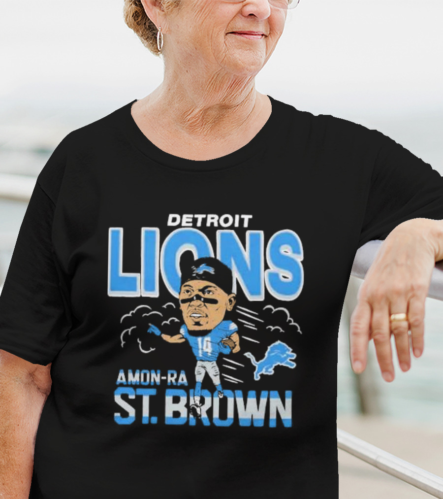 Detroit Lions Amon-Ra St. Brown Player T-Shirt