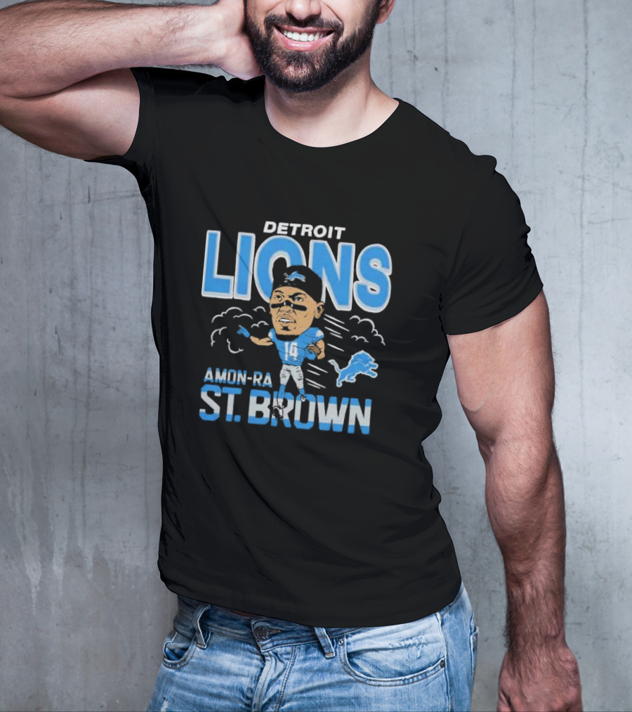 Detroit Lions Amon-Ra St. Brown Player T-Shirt