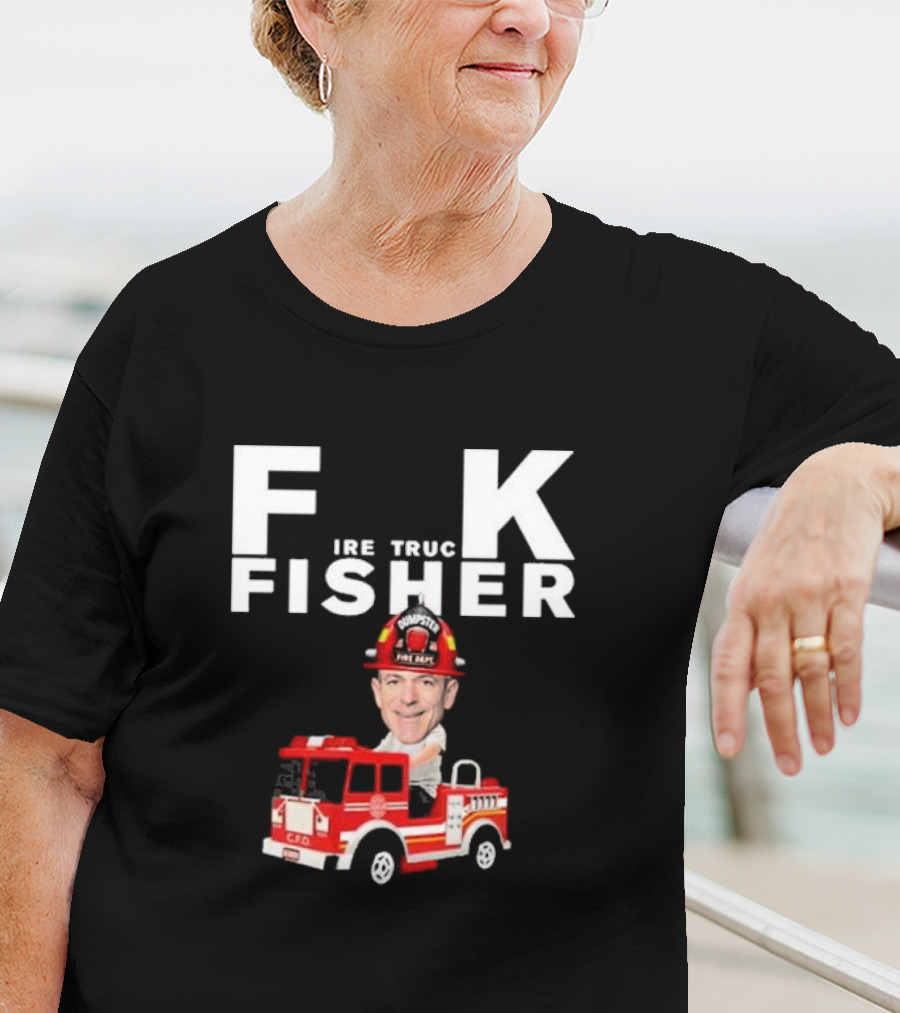 Fisher Fire Truck Dumpster Fire Dept T-Shirt