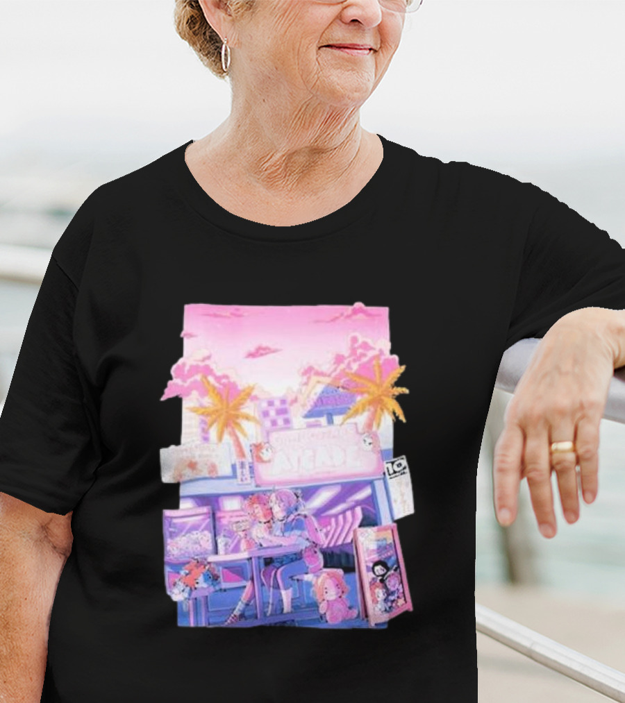 Game Grumps Arcade Neon Palm Trees T-Shirt