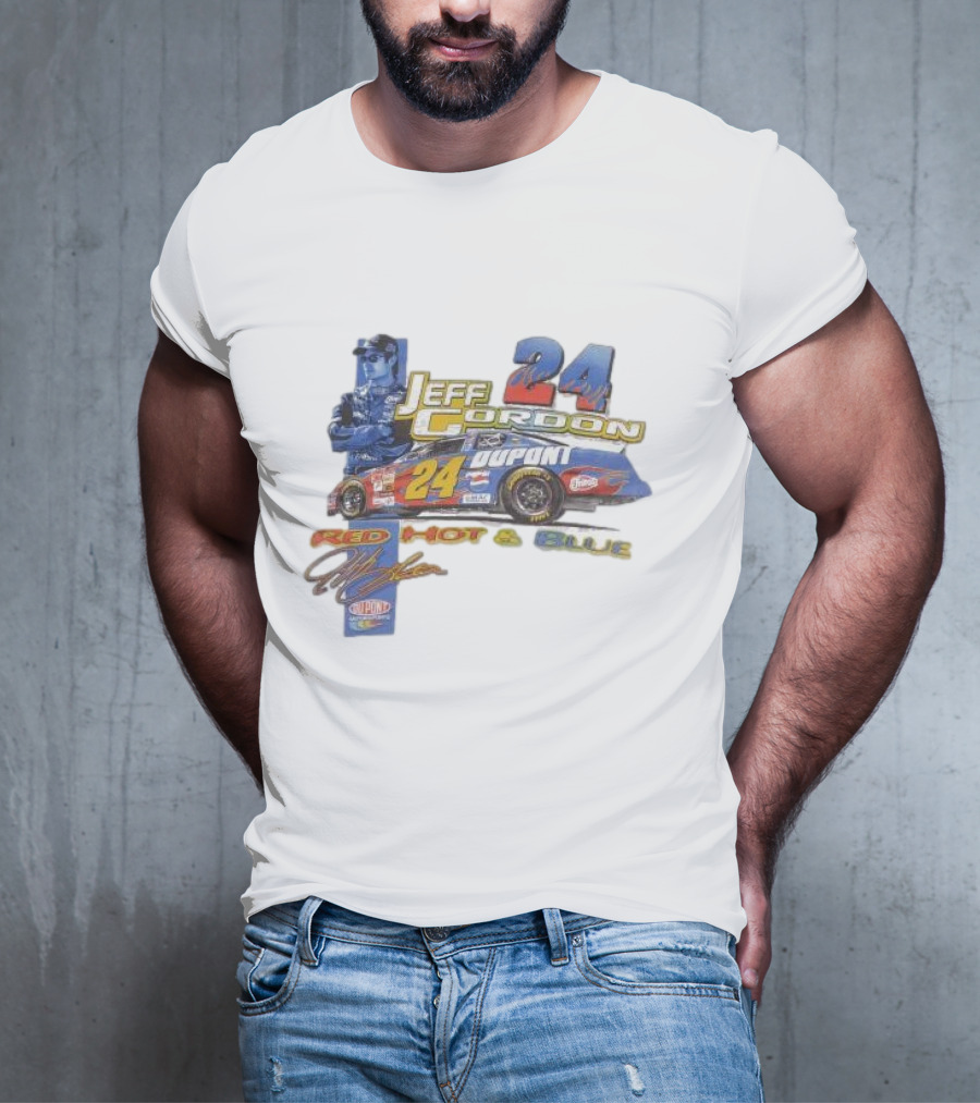 Jeff Gordon 24 Dupont Red Hot And Blue Racing 2003 T-Shirt