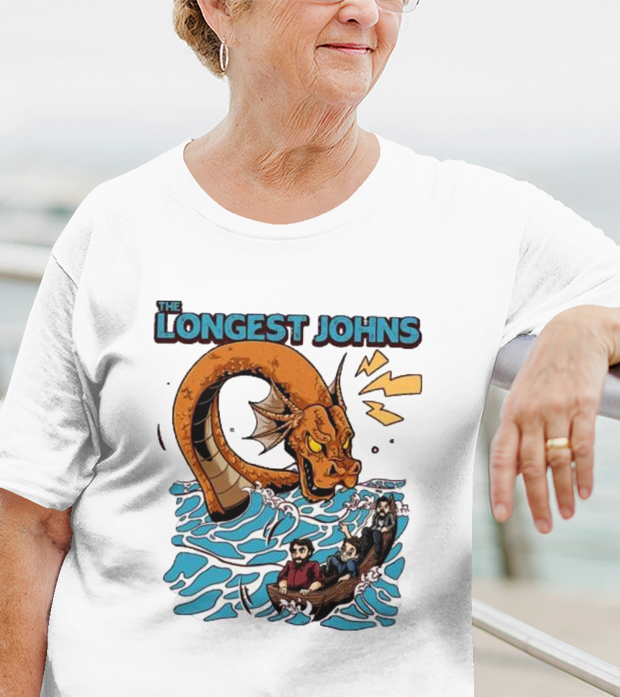 The Longest Johns Sea Monster Adventure Rowboat Journey T-Shirt