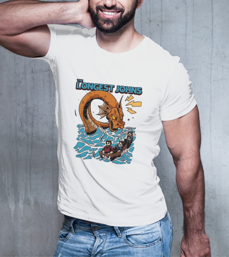 The Longest Johns Sea Monster Adventure Rowboat Journey T-Shirt