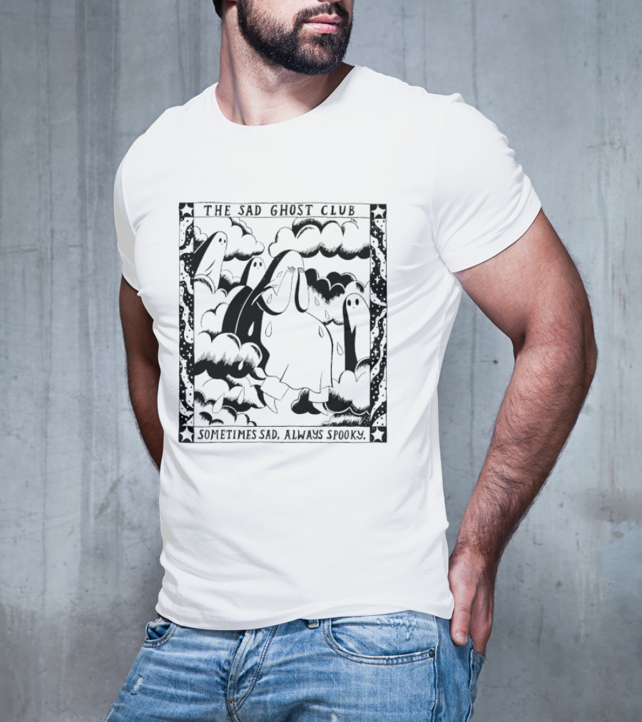 The Sad Ghost Club Clouds Sometimes Sad Always Spooky T-Shirt