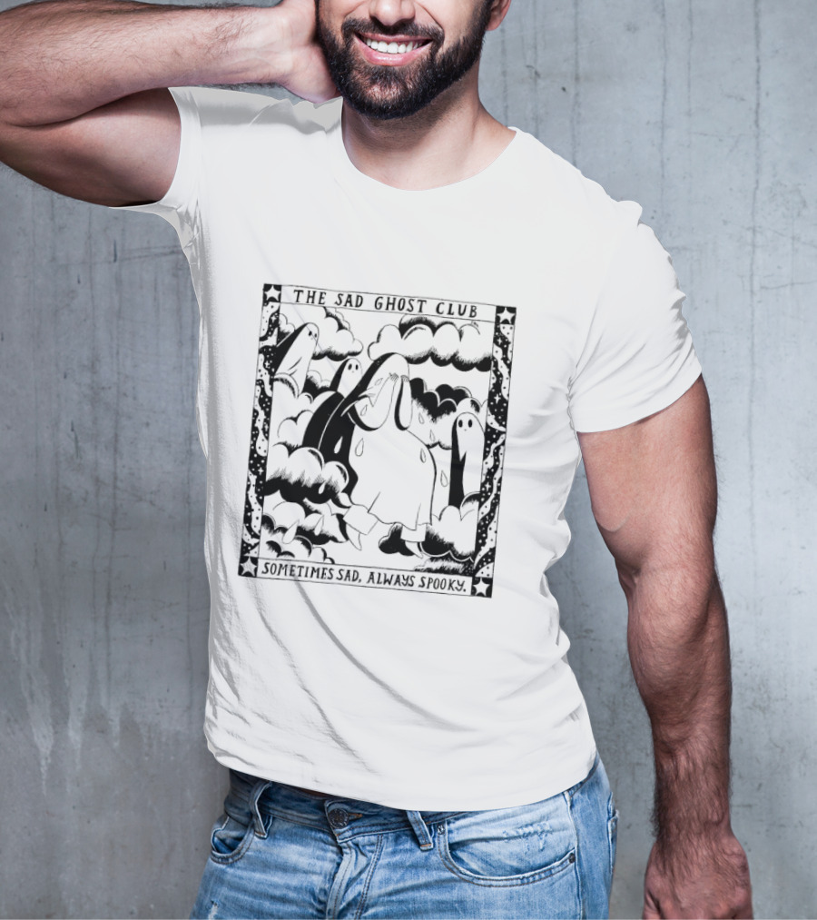 The Sad Ghost Club Clouds Sometimes Sad Always Spooky T-Shirt