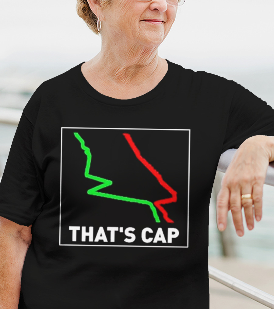 James Pettus That's Cap Red And Green Zigzag Lines T-Shirt