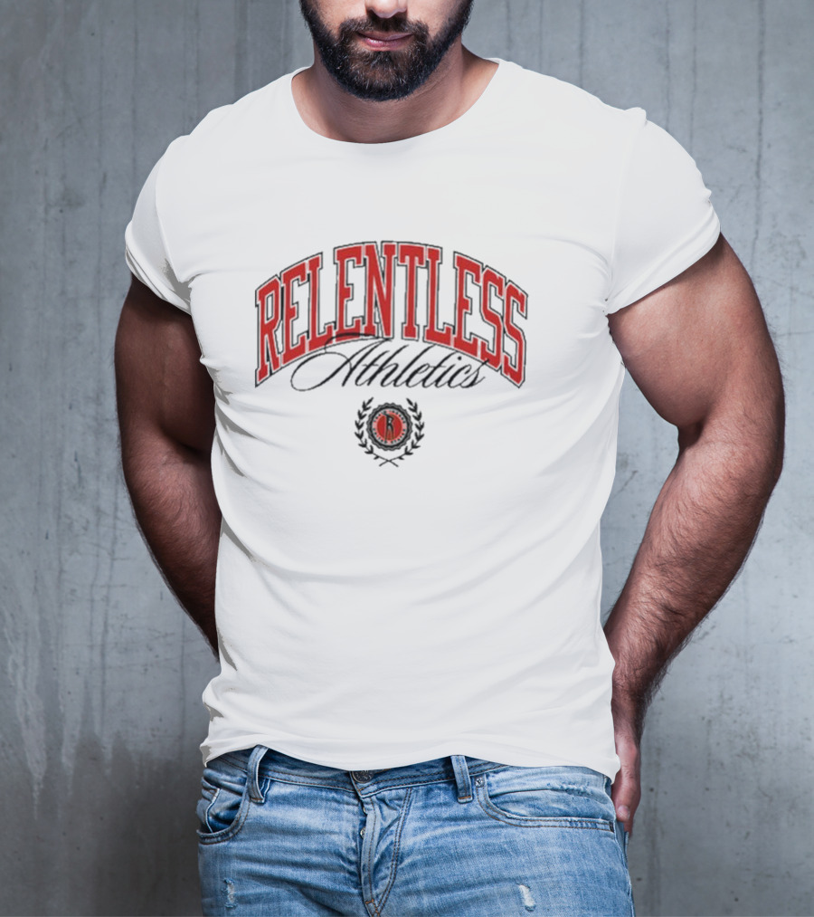 Relentless Athletics Jesse James West Logo Badge T-Shirt