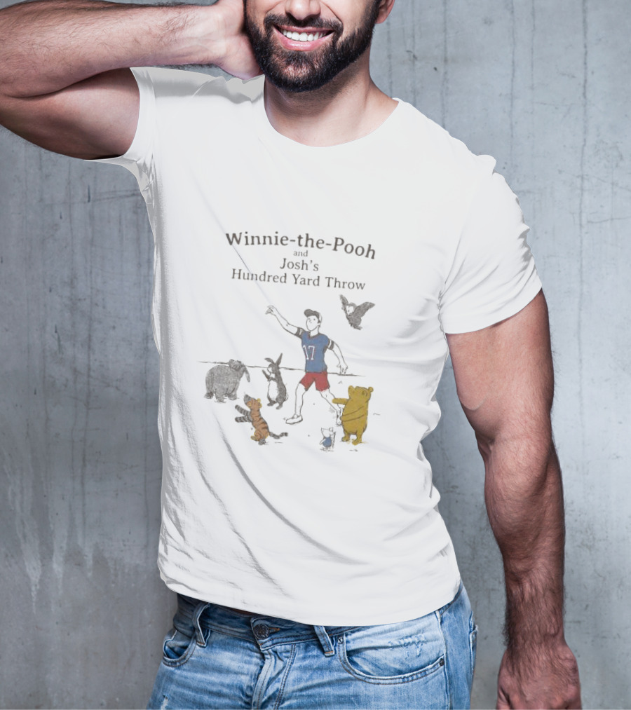 Winnie The Pooh And Josh's Hundred Yard Throw Buffalo Bills T-Shirt