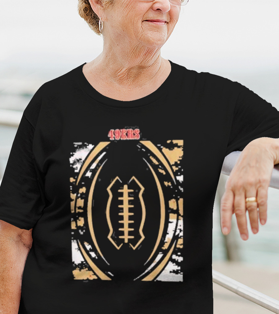 San Francisco 49ers 49ers Football Oval T-Shirt