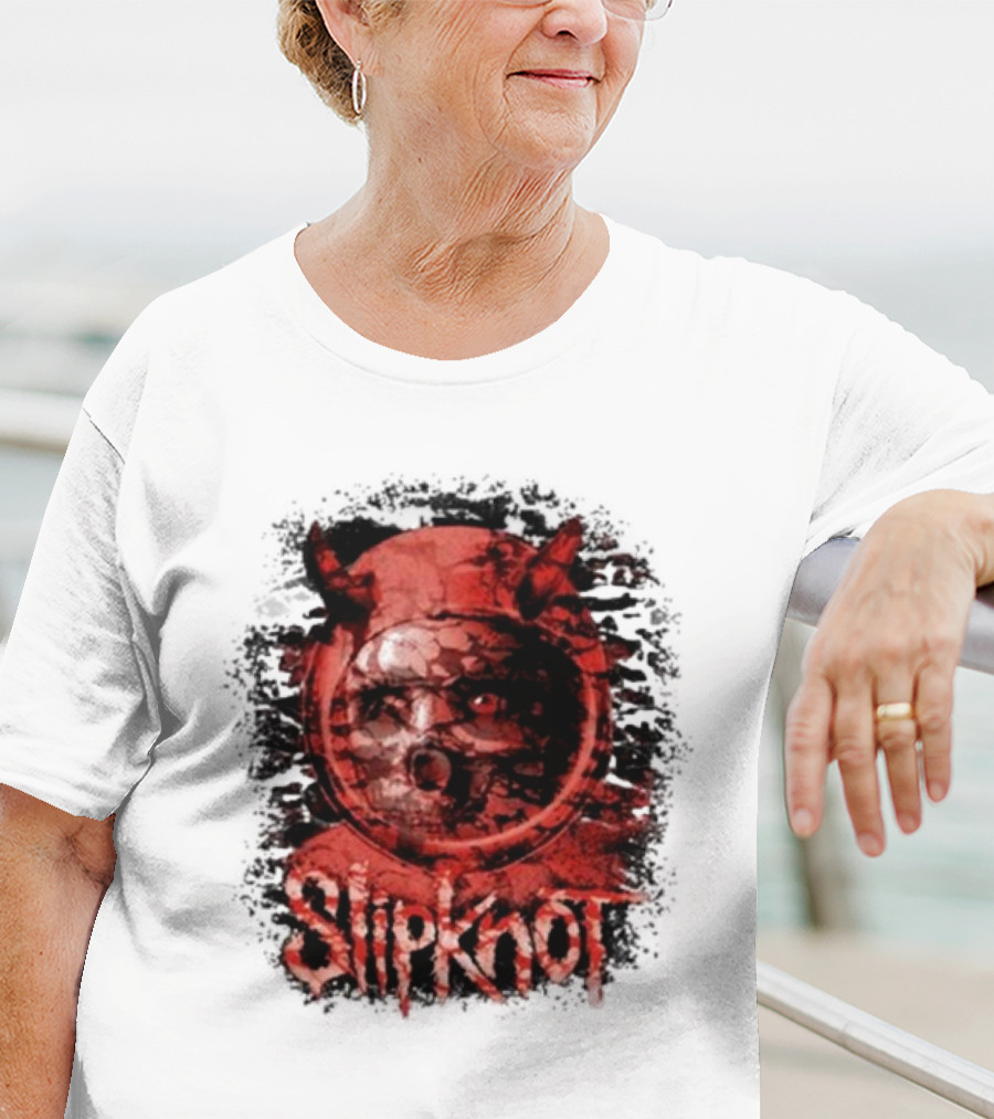 Slipknot Heller Air Capsule 001 Distorted Devil Mask T-Shirt