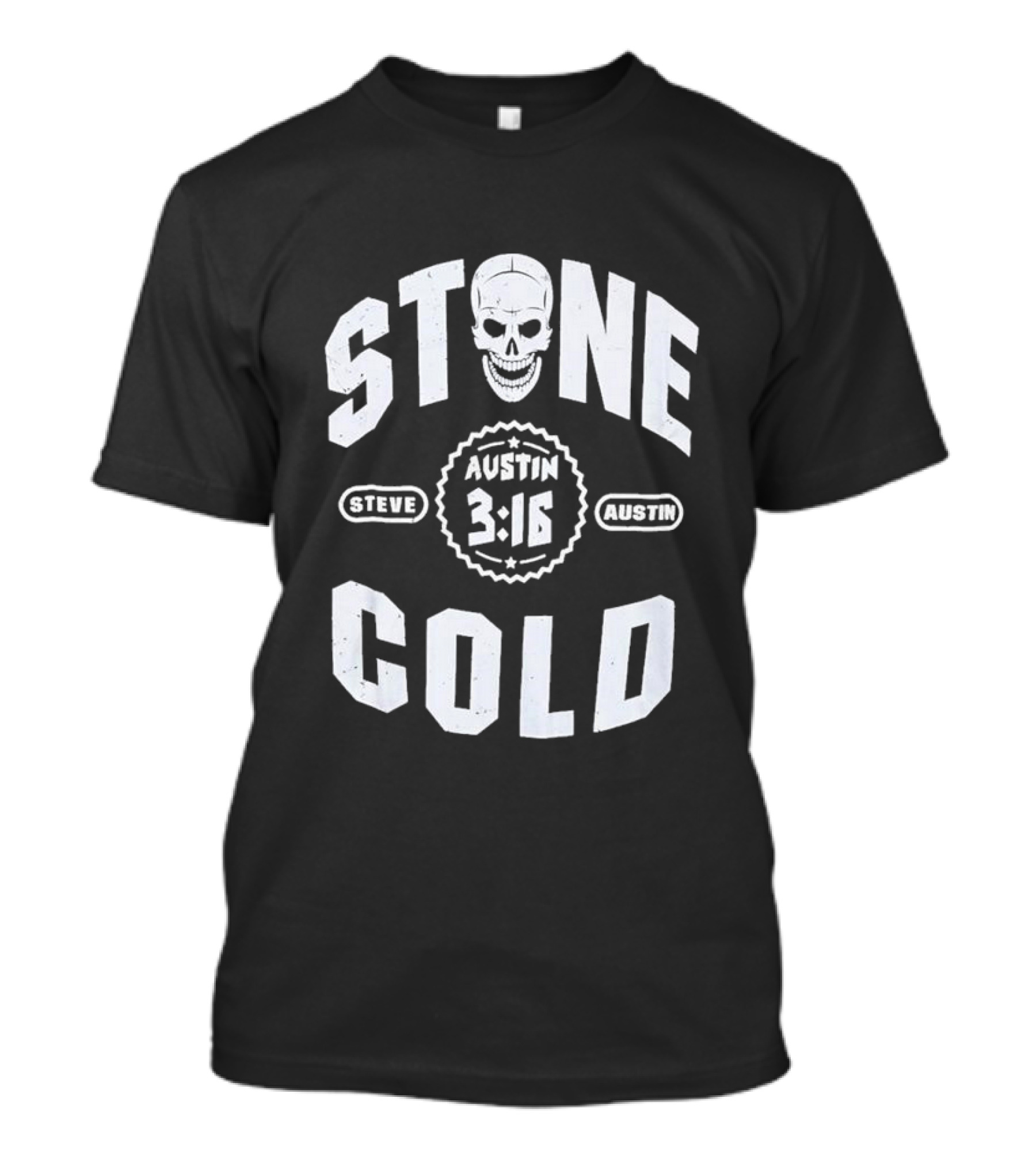 Stone Cold Steve Austin 3-16 Skull WWE Wrestling T-Shirt