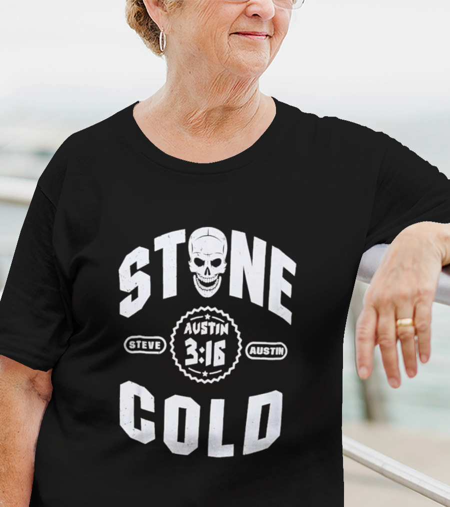 Stone Cold Steve Austin 3-16 Skull WWE Wrestling T-Shirt