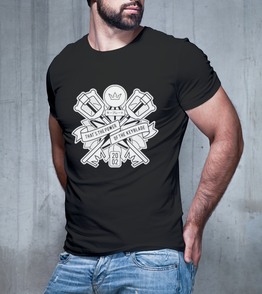 That's The Power Of The Keyblade 2002 Crest And Crossed Keyblades T-Shirt