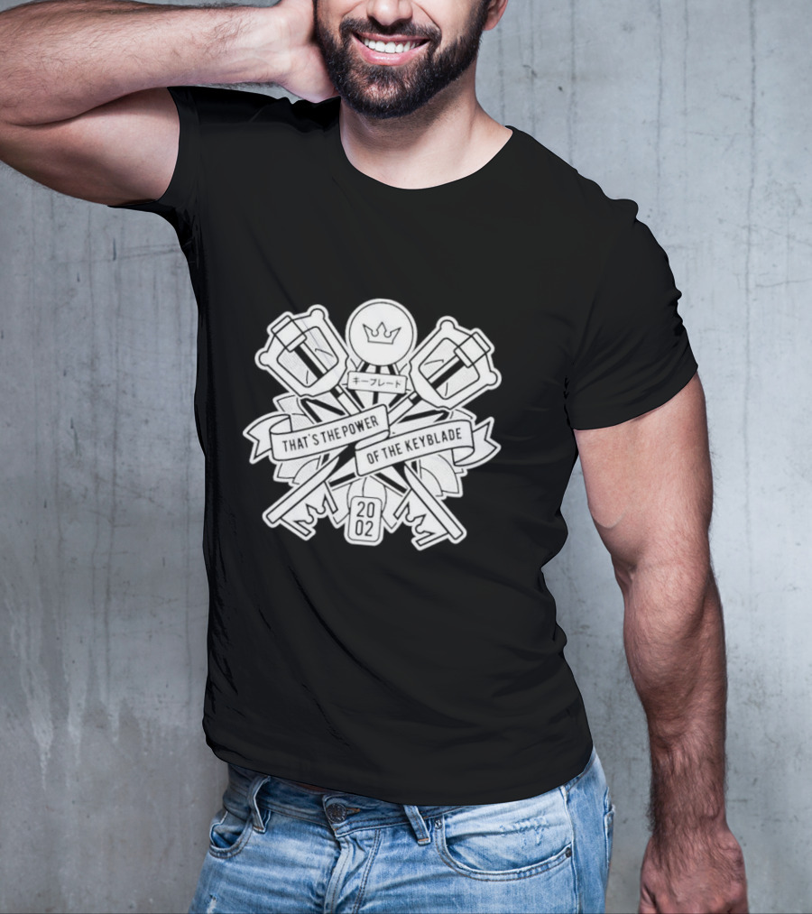 That's The Power Of The Keyblade 2002 Crest And Crossed Keyblades T-Shirt