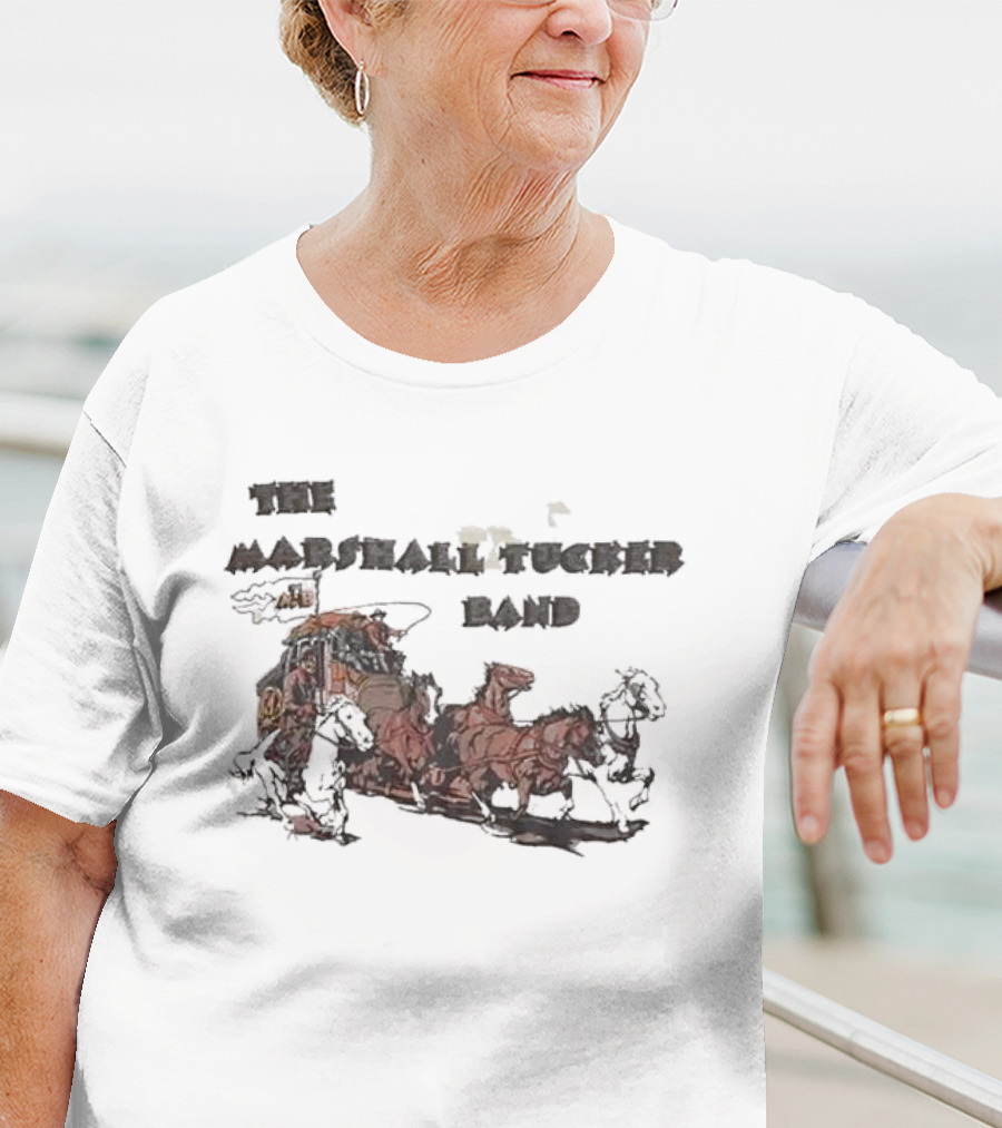 The Marshall Tucker Band Stagecoach Western Scene T-Shirt