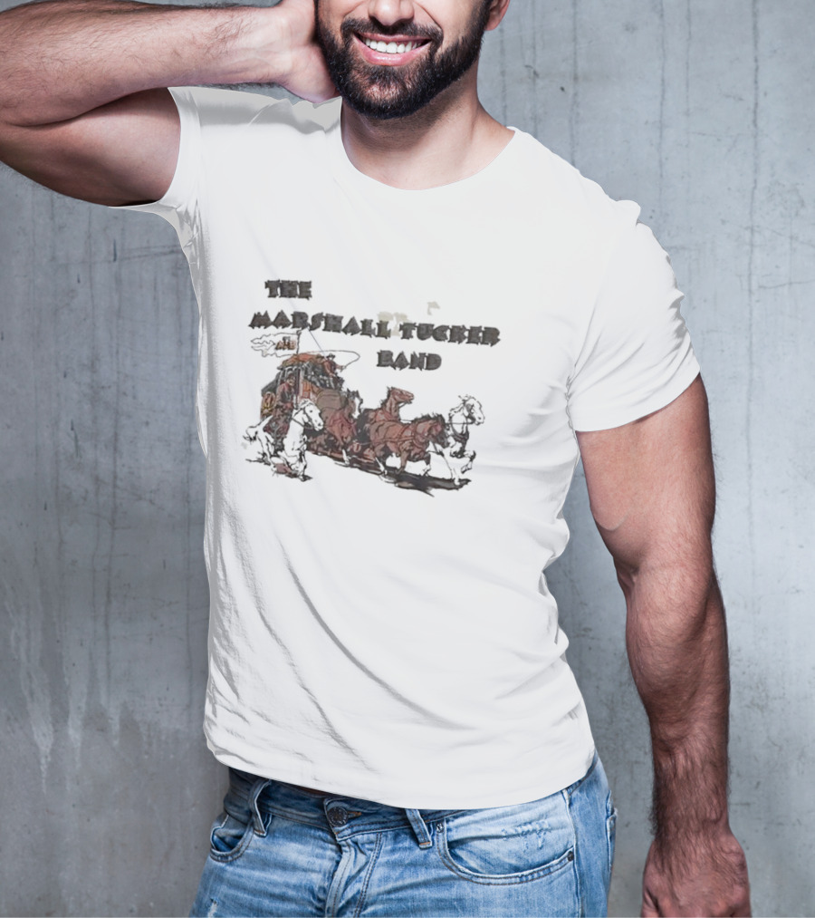 The Marshall Tucker Band Stagecoach Western Scene T-Shirt