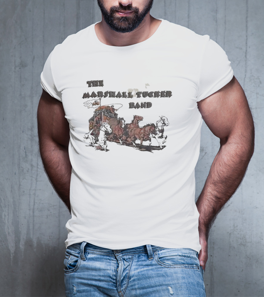 The Marshall Tucker Band Stagecoach Western Scene T-Shirt