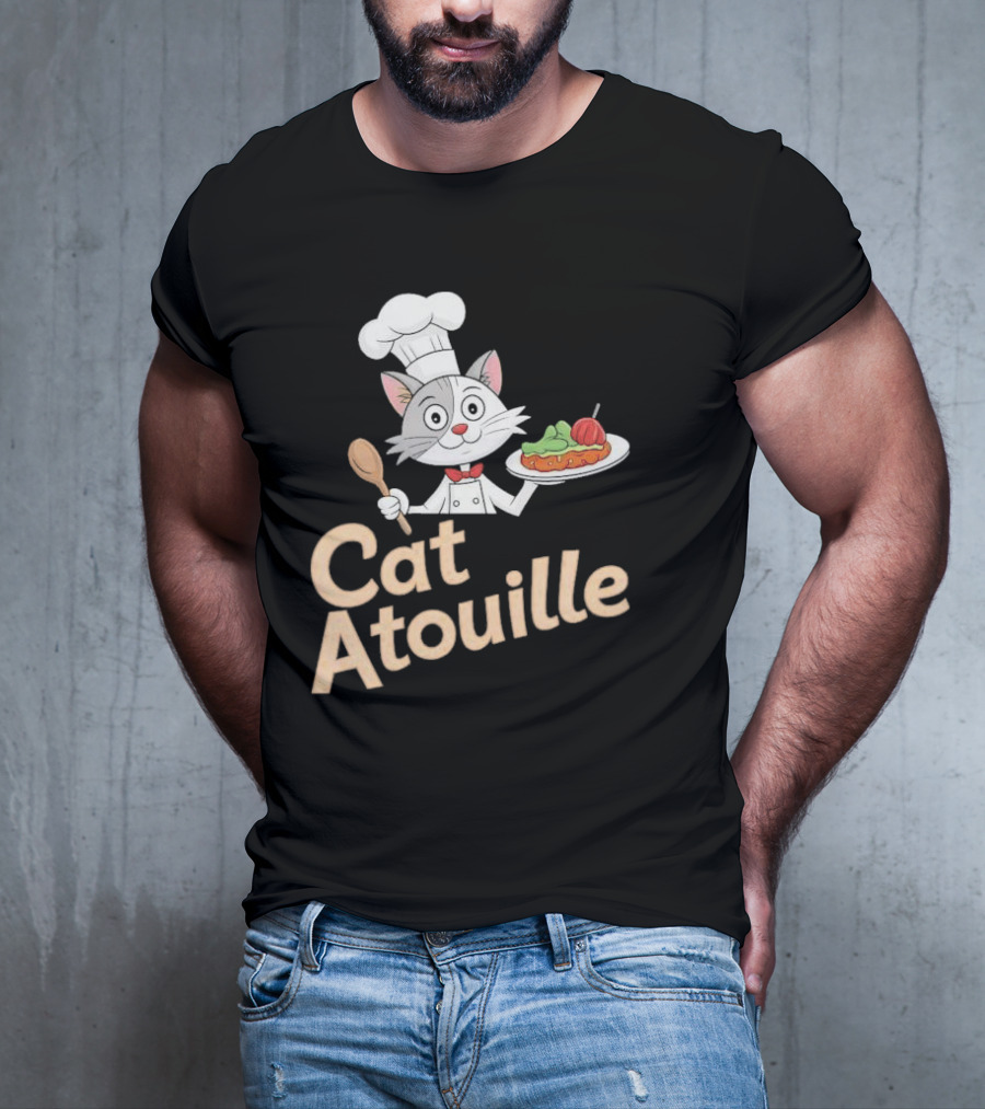 Cat Atouille Chef Cat With Ratatouille T-Shirt
