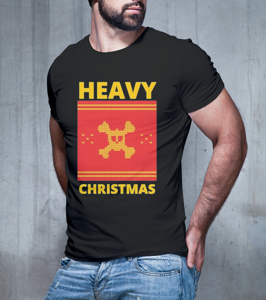 Heavy Metal Christmas Sweater Skull Design For Christmas Musical T-Shirt