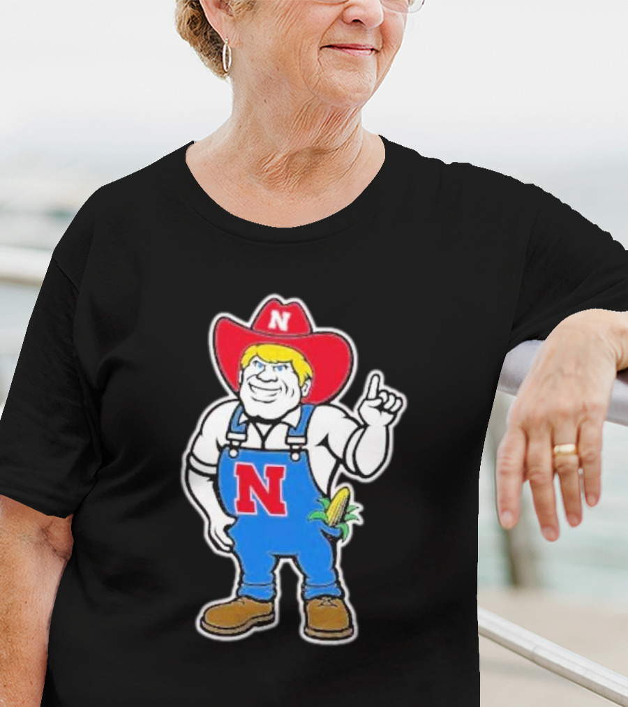 Coach Rhule Nebraska Herbie Husker Corn Mascot T-Shirt