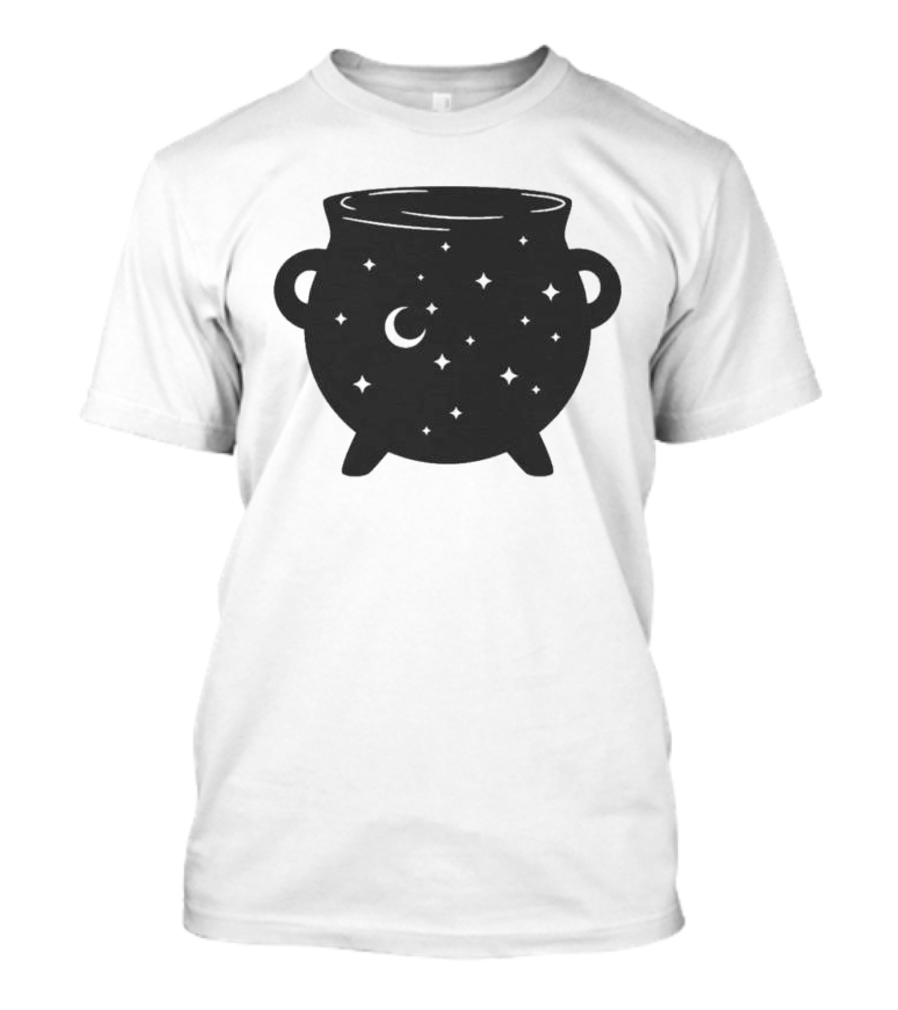 Celestial Cauldron Moon Star Cosmic Mystical Witchy Occult Vintage T-Shirt