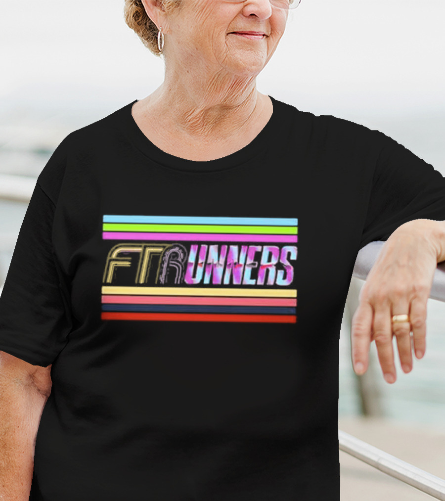 FTR And The Runners Retro Colorful Stripes T-Shirt
