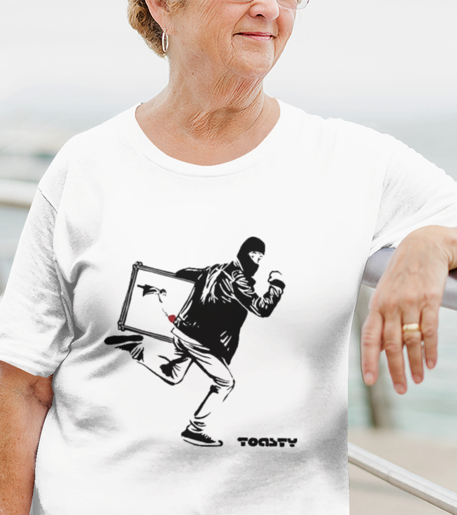HappyToast Stolen Banksy Toasty Banksy Heist T-Shirt