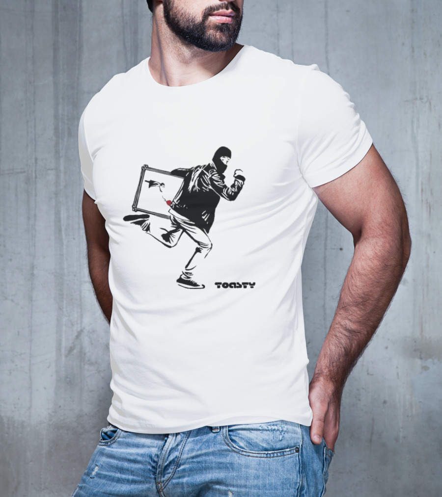 HappyToast Stolen Banksy Toasty Banksy Heist T-Shirt