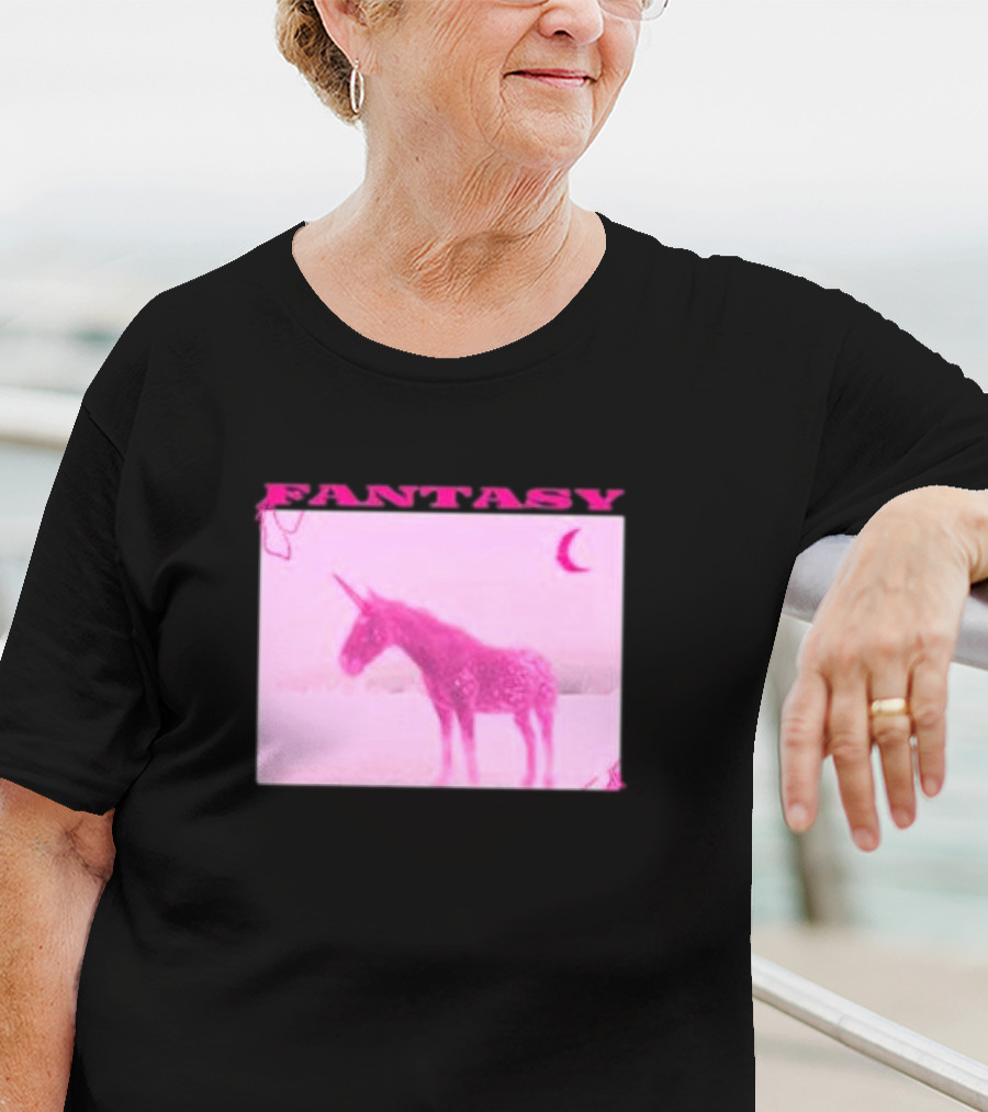 Fantasy Pink Unicorn Indigo De Souza T-Shirt