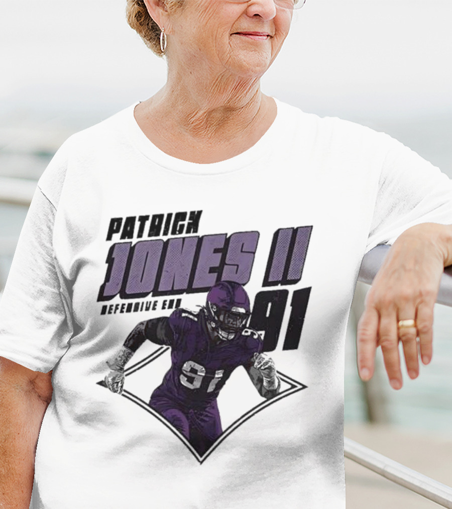 Patrick Jones II Minnesota Defensive End 91 T-Shirt