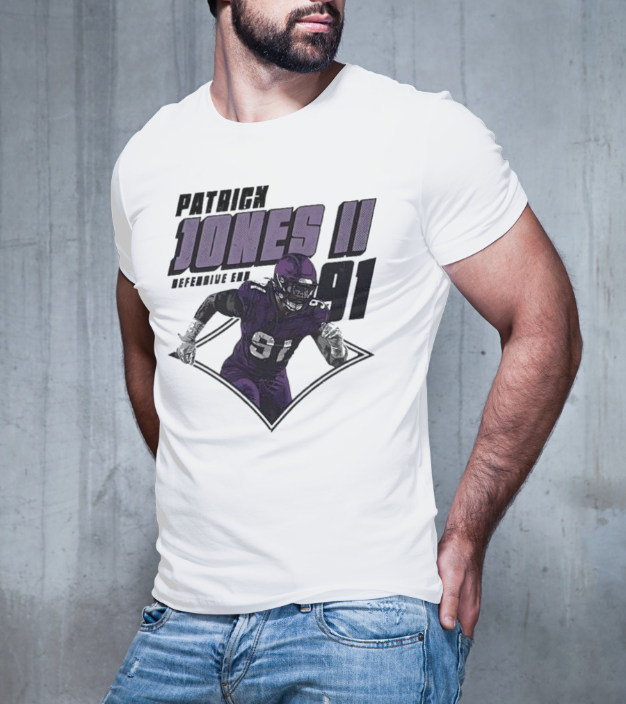 Patrick Jones II Minnesota Defensive End 91 T-Shirt