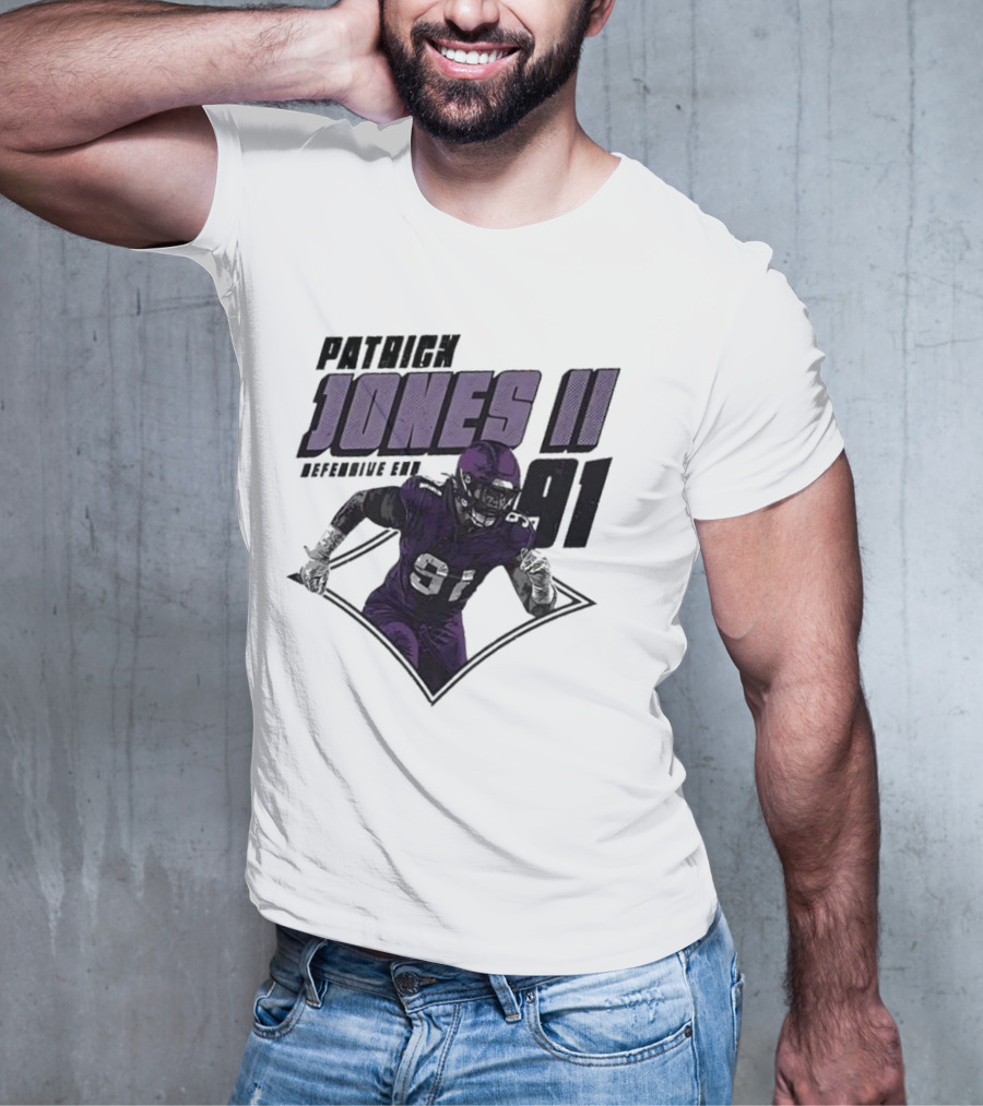 Patrick Jones II Minnesota Defensive End 91 T-Shirt