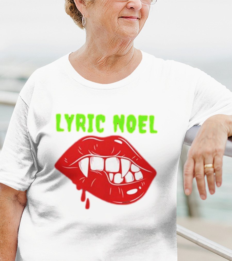 Lyric Noel Cry Little Sister Vampire Fangs Dripping Blood T-Shirt