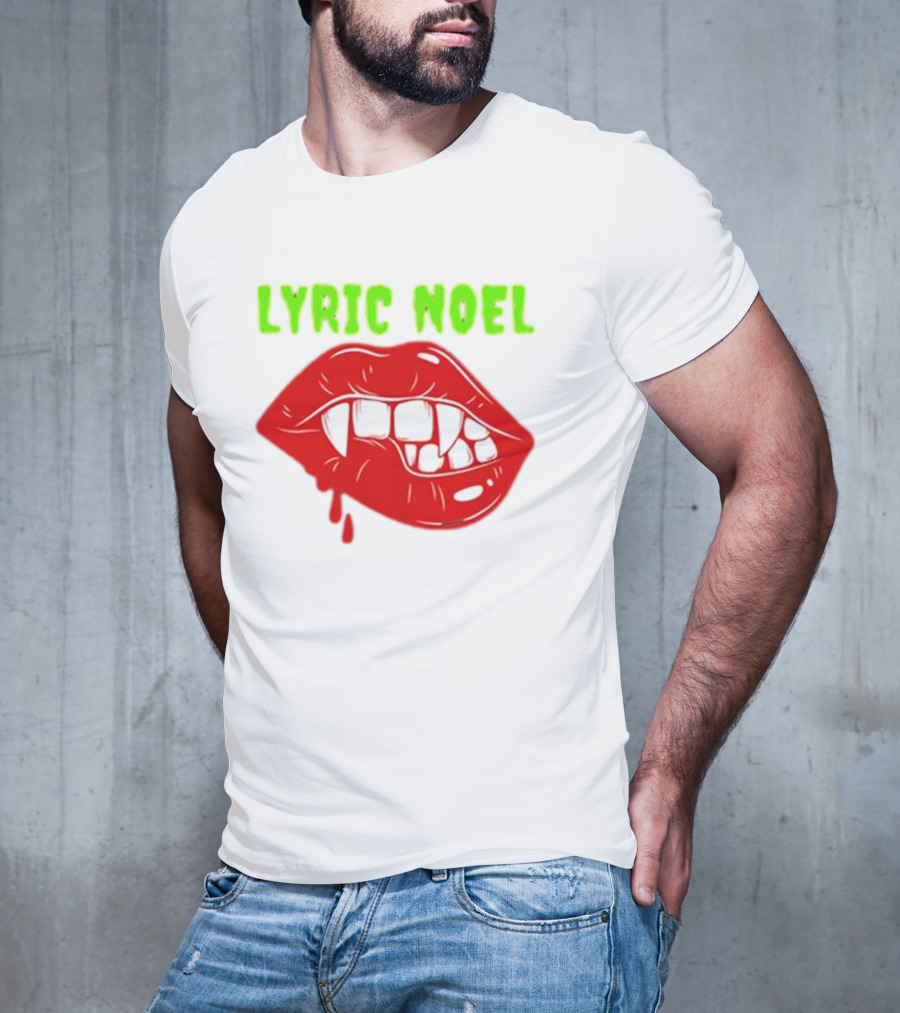 Lyric Noel Cry Little Sister Vampire Fangs Dripping Blood T-Shirt