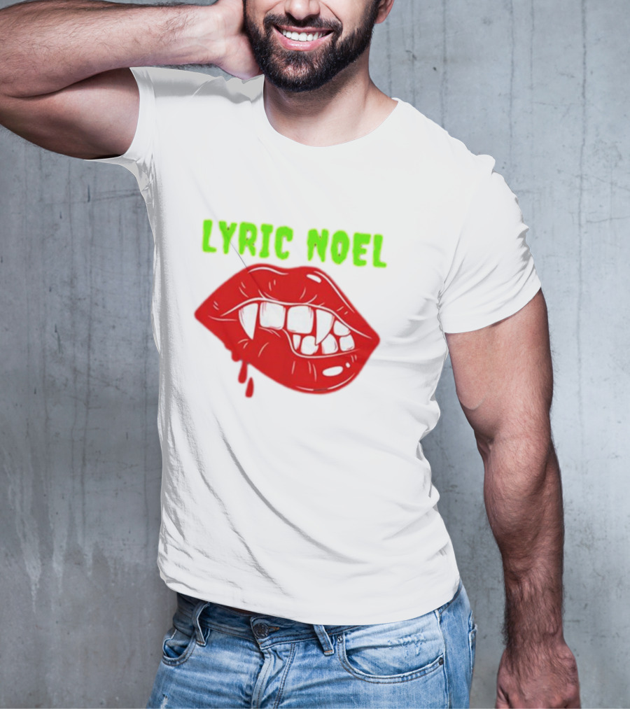 Lyric Noel Cry Little Sister Vampire Fangs Dripping Blood T-Shirt