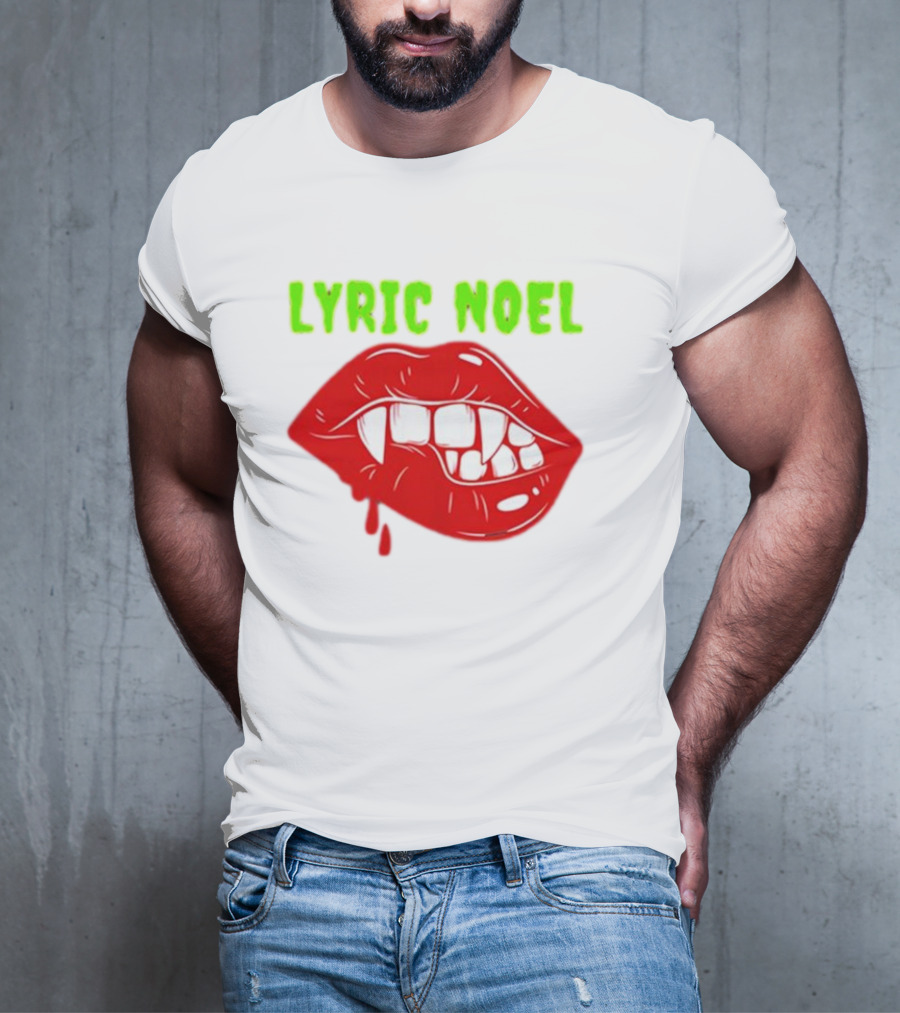 Lyric Noel Cry Little Sister Vampire Fangs Dripping Blood T-Shirt