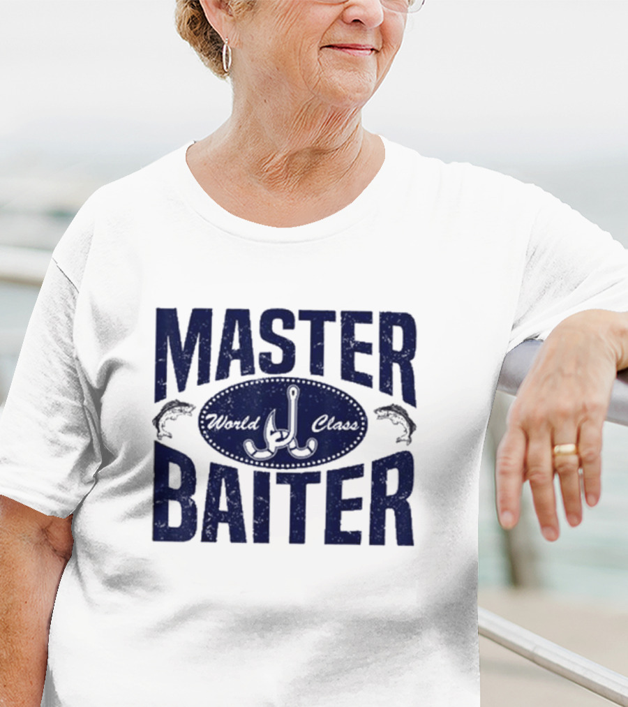 World Class Master Baiter Fishing Bait Hooks T-Shirt